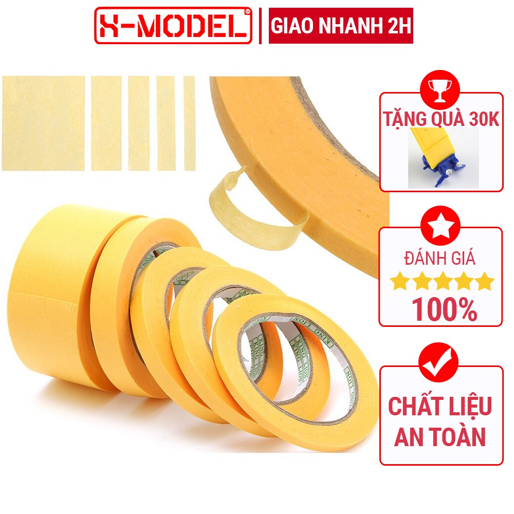 Dụng cụ làm mô hình GUNDAM Băng dính, Băng keo che sơn (Masking tape) nhiều kích cỡ để người dùng lựa chọn XM12 X-MODEL