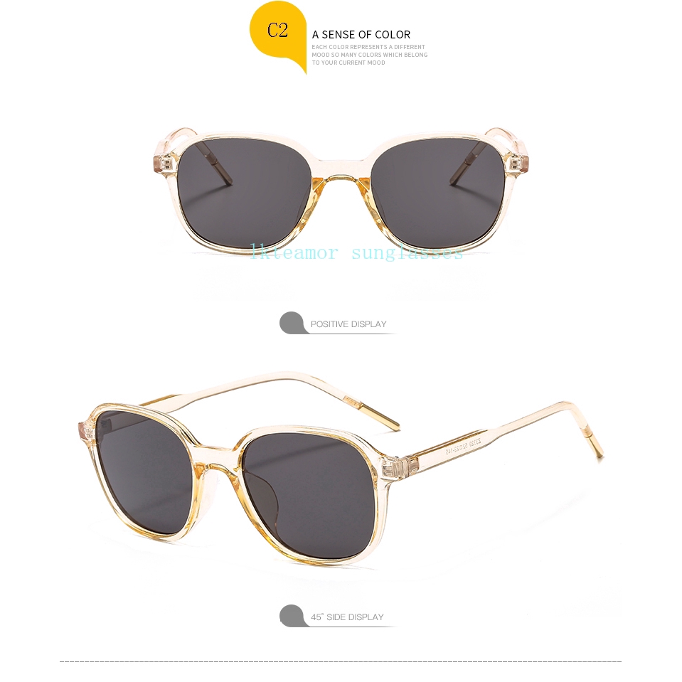 Kính mát gọng vuông phong cách vintage thời trang cho nữ