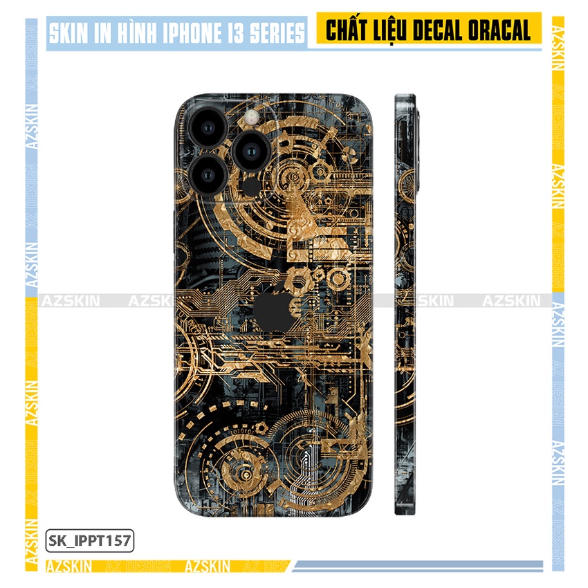 Miếng Dán Skin IPhone 13 Mini/13/13Pro/13 Pro Max Thiết Kế Độc Lạ |SK_IPPT157| Khuôn Chuẩn Body Máy, Dán Full Lưng Viền
