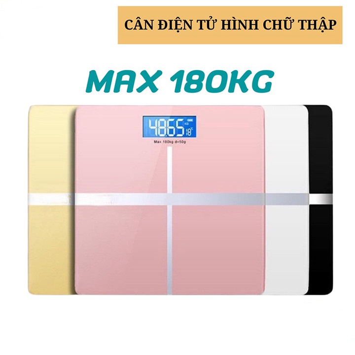 Cân Điện Tử Gia Đình Chữ Thập Màn Hình LED Chính Xác