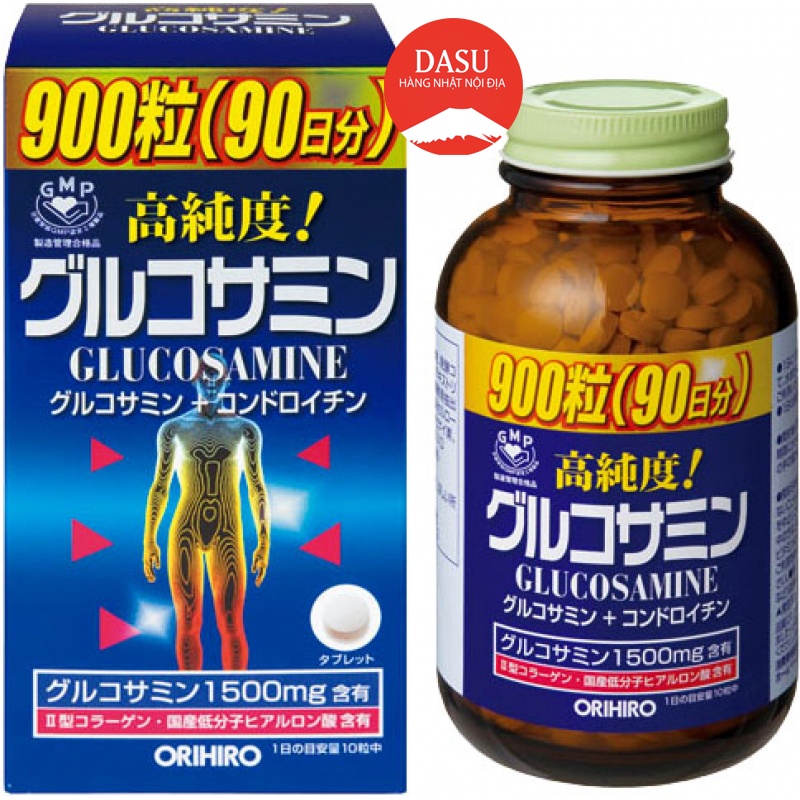 Viên uống Glucosamine orihiro 900v và 950v Nhật Bản Glucosamin 900 viên
