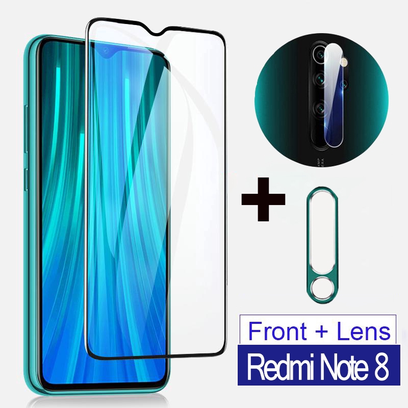 Bộ Kính Cường Lực Bảo Vệ Màn Hình 3 Trong 1 Cho Xiaomi Redmi Note 8/pro