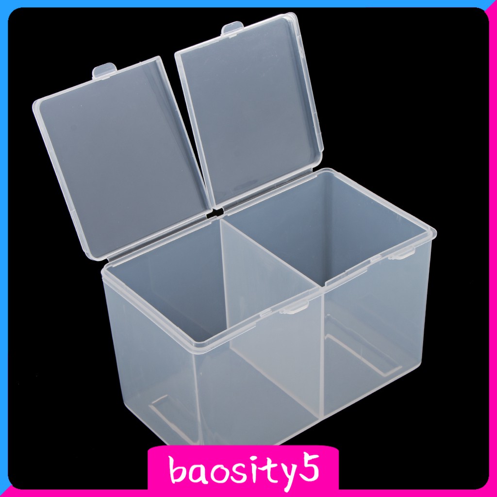 (Hàng Mới Về) Hộp Đựng Bông Tẩy Trang 2 Ngăn Bằng Nhựa Tiện Dụng | BigBuy360 - bigbuy360.vn