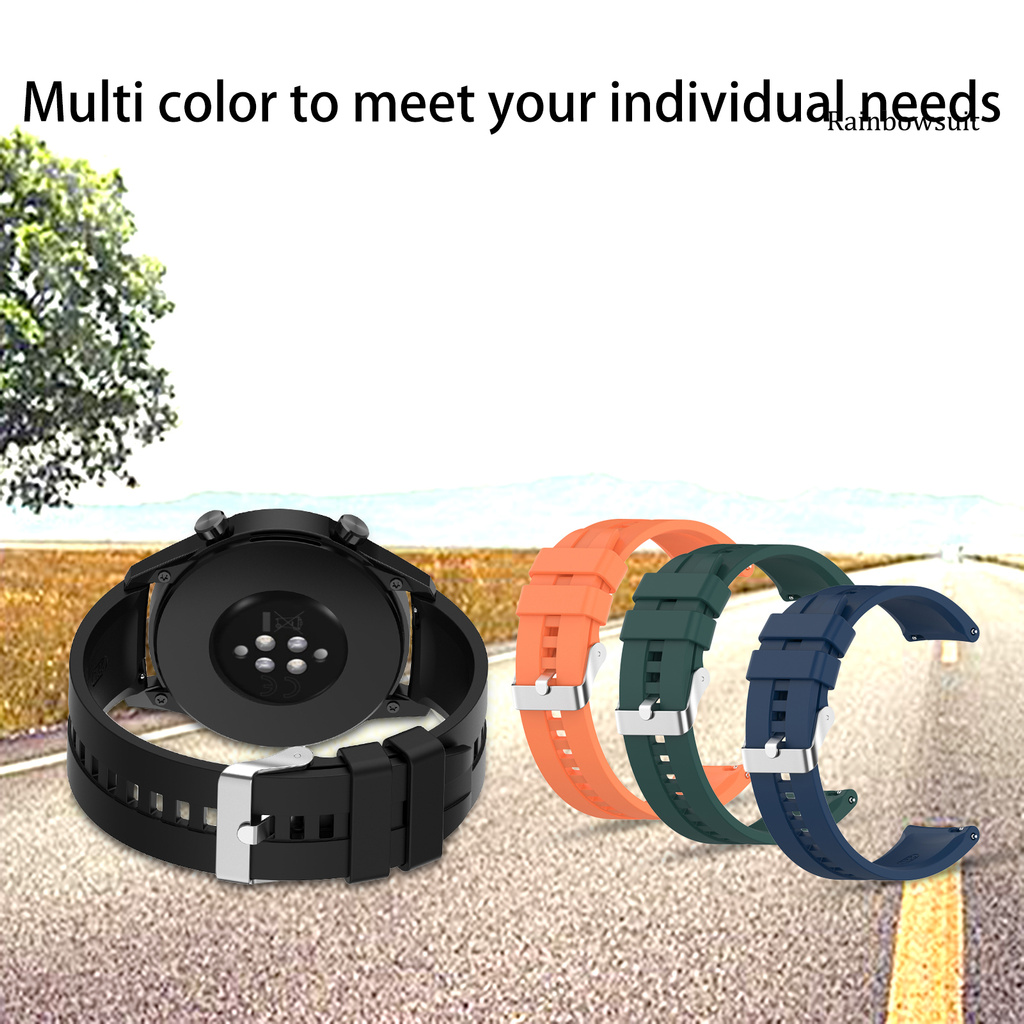 Dây Đeo Silicone Mềm Thoải Mái Cho Đồng Hồ Thông Minh Huawei Gt2 Pro / Gt 2e / Gt / Gt2 22mm