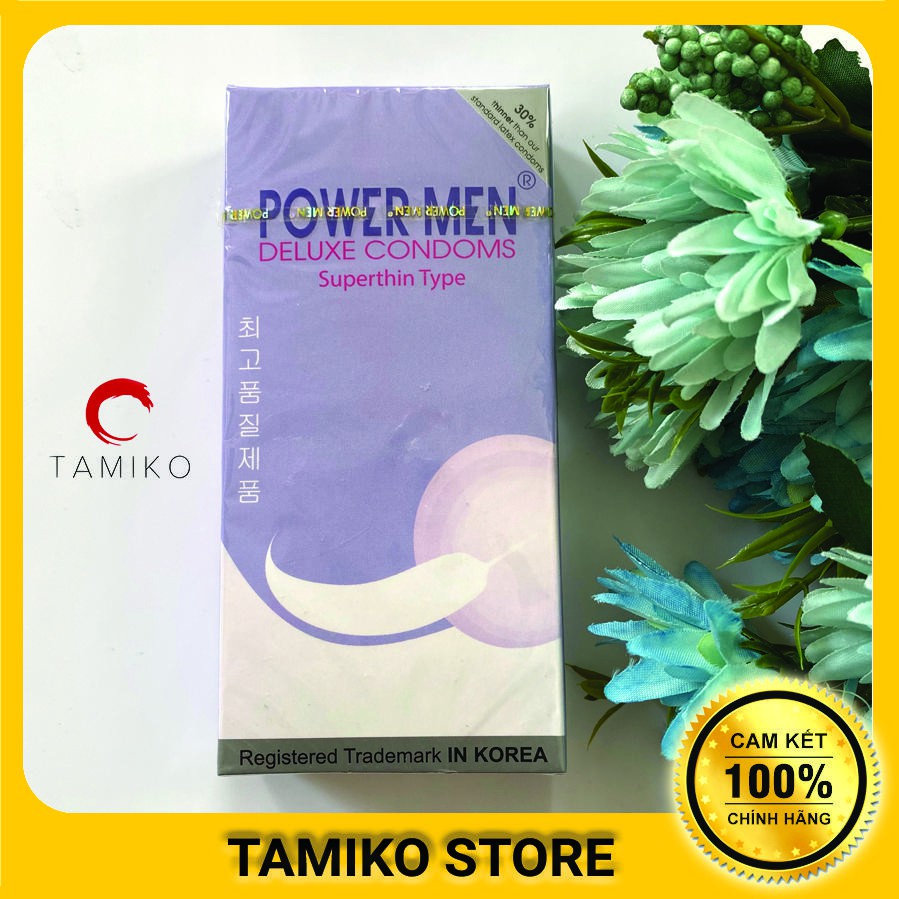 [ CHÍNH HÃNG ] Bao Cao Su Power Men Siêu Mỏng , Truyền Nhiệt - Hộp 12 Cái- Xuất Xứ HÀN QUỐC