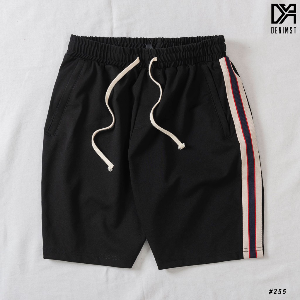 Quần short nỉ sọc DENIMST chất liệu 100% cotton co dãn 4 chiều, đanh chất, mềm mại, form suông 255 | BigBuy360 - bigbuy360.vn