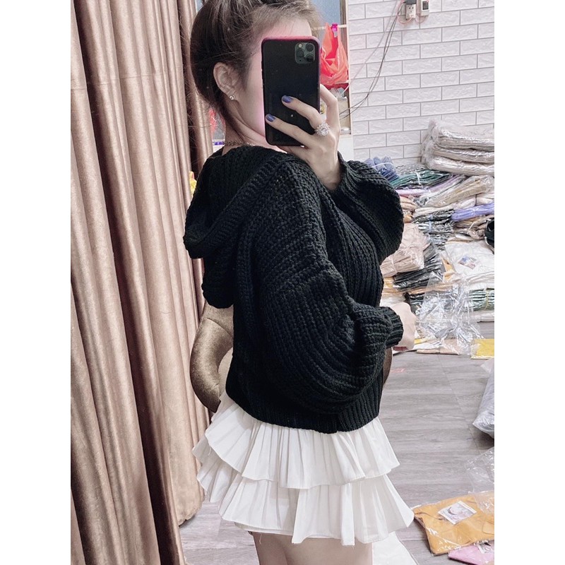 Áo Khoác Len Lông Cừu Chất Dày Dặn Mặc Siêu Tôn Dáng | BigBuy360 - bigbuy360.vn