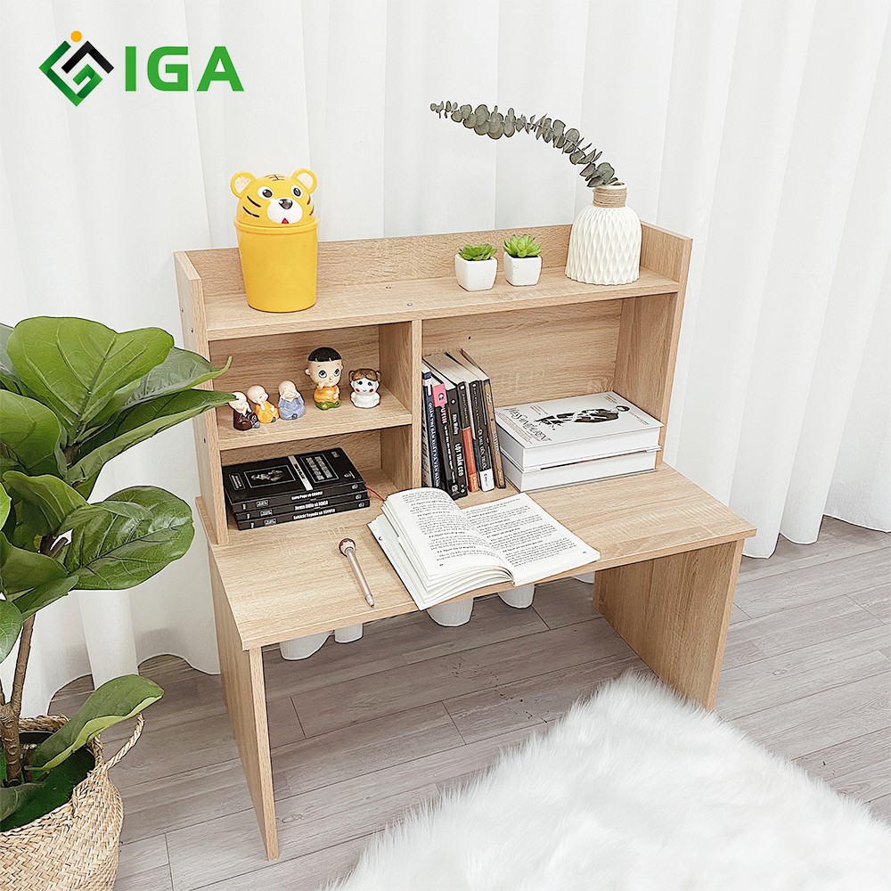 Bàn Học Bàn Làm Việc IGA Ngồi Bệt Model 1 Thông Minh GP116