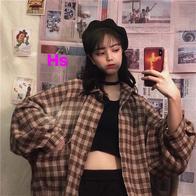 [Mã WARN10 giảm 10k đơn 99k] Áo sơmi kẻ 1 túi HSH865 | BigBuy360 - bigbuy360.vn