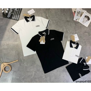 Áo Phông Tshirt Dior Nam Nữ Cổ Áo Đổi Màu, Áo Polo Nam nữ