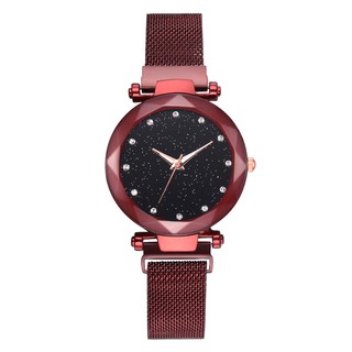 Đồng hồ analog máy quartz dây lưới