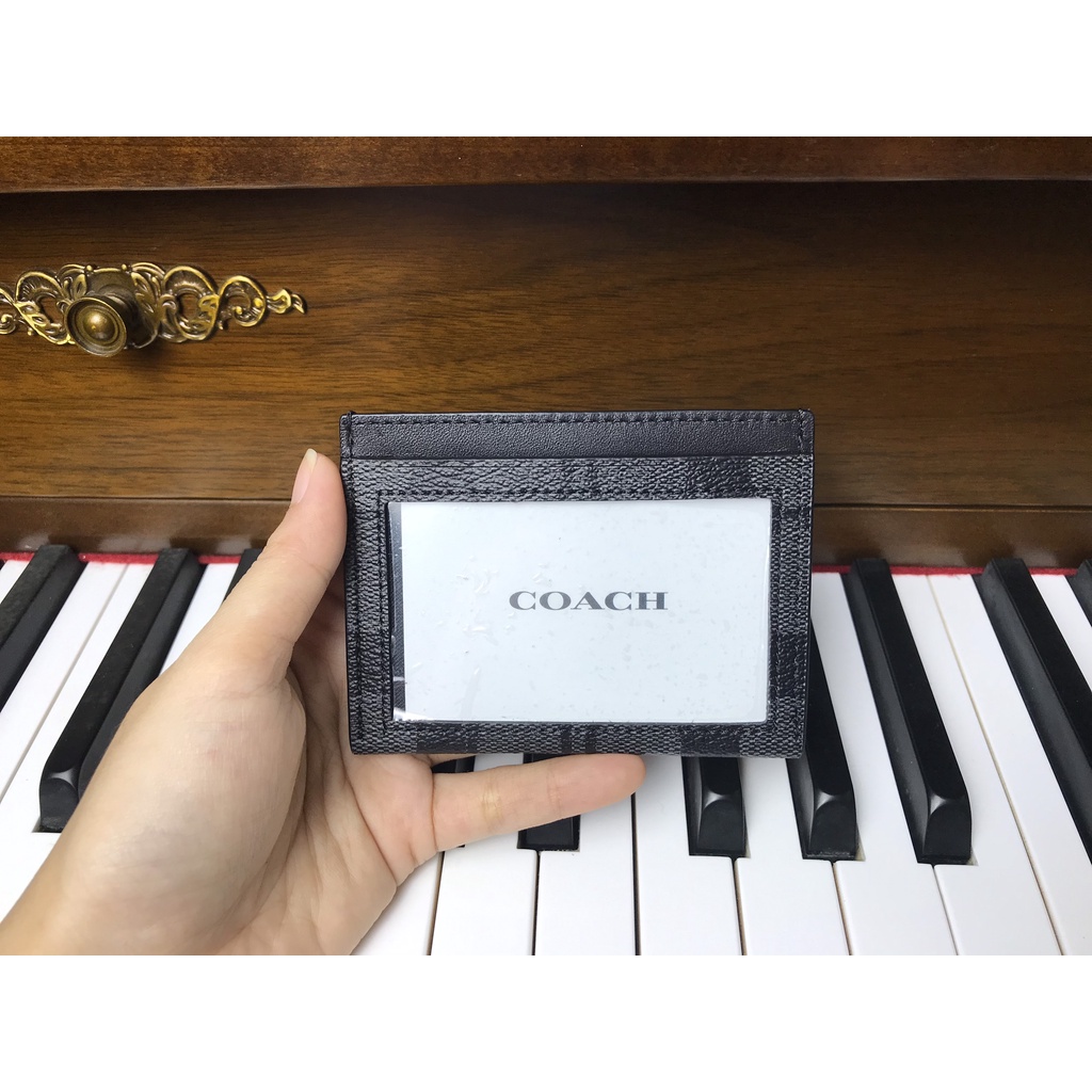 Ví Card Holder nam nữ mini Màu đen