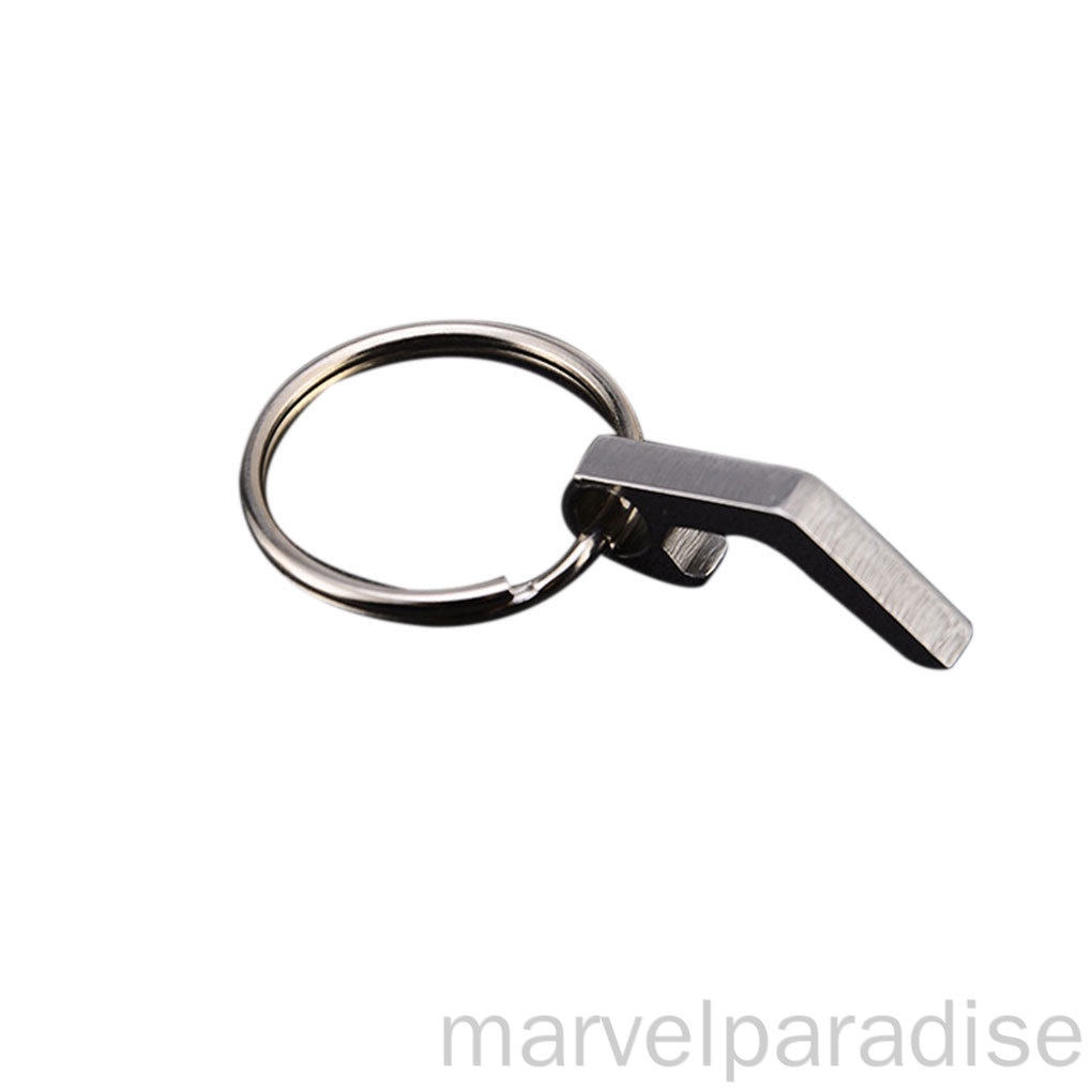 Dụng cụ mở nắp chai bia mini bằng hợp kim titan kèm móc khóa tiện dụng