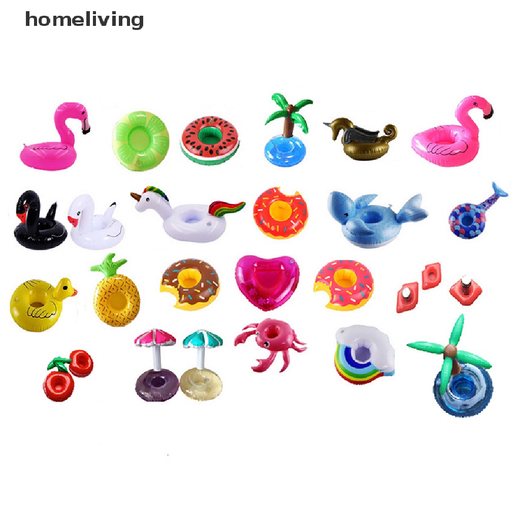 1 Phao Bơi Bơm Hơi Kiêm Giá Đỡ Cốc Nước Nóng / Bãi Biển Tiện Dụng