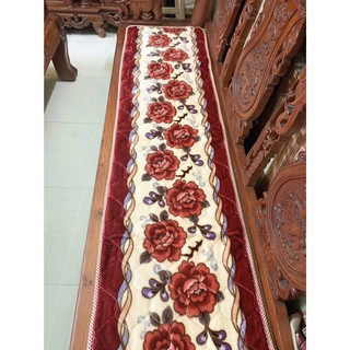 bộ 2 tấm dài ( 180* 48cm) thảm nỉ nhung lót ghế gỗ trường kỷ sofa cao cấp