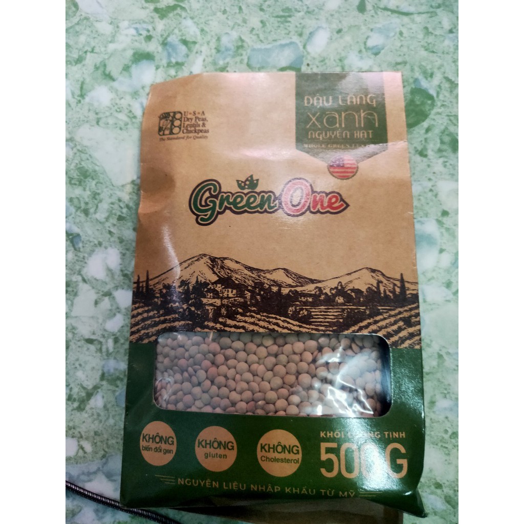 Đậu Lăng Xanh Nguyên Hạt Green One 500G