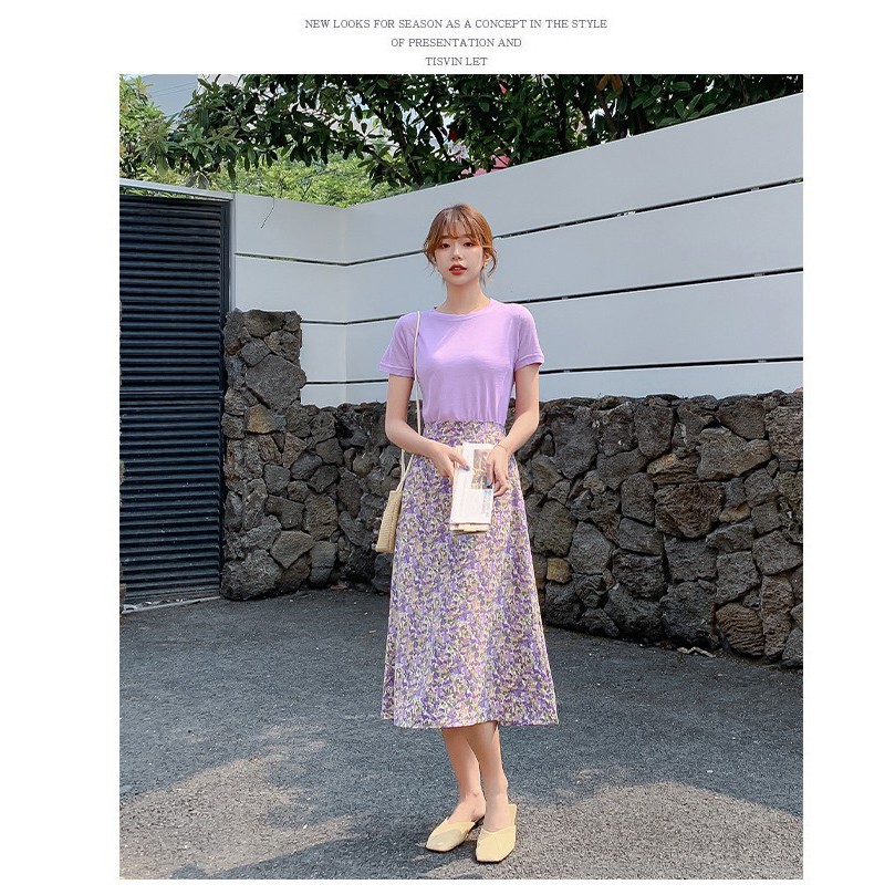 CHÂN VÁY HOA NHÍ MIDI DỊU DÀNG