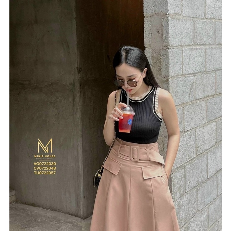 Áo ba lỗ len mỏng viền trơn basic, Áo kiểu dáng ôm sát AL5320 - NhiNhi Shop