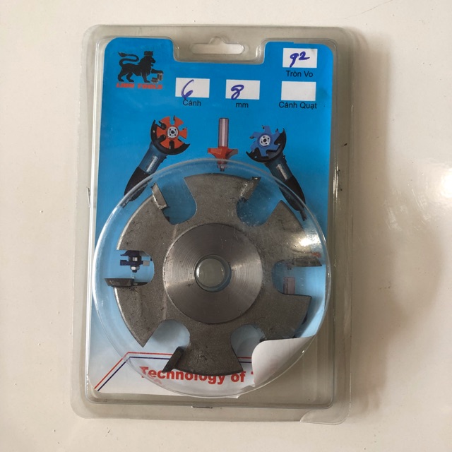 Lưỡi phay gỗ 6 cánh 8 ly tròn