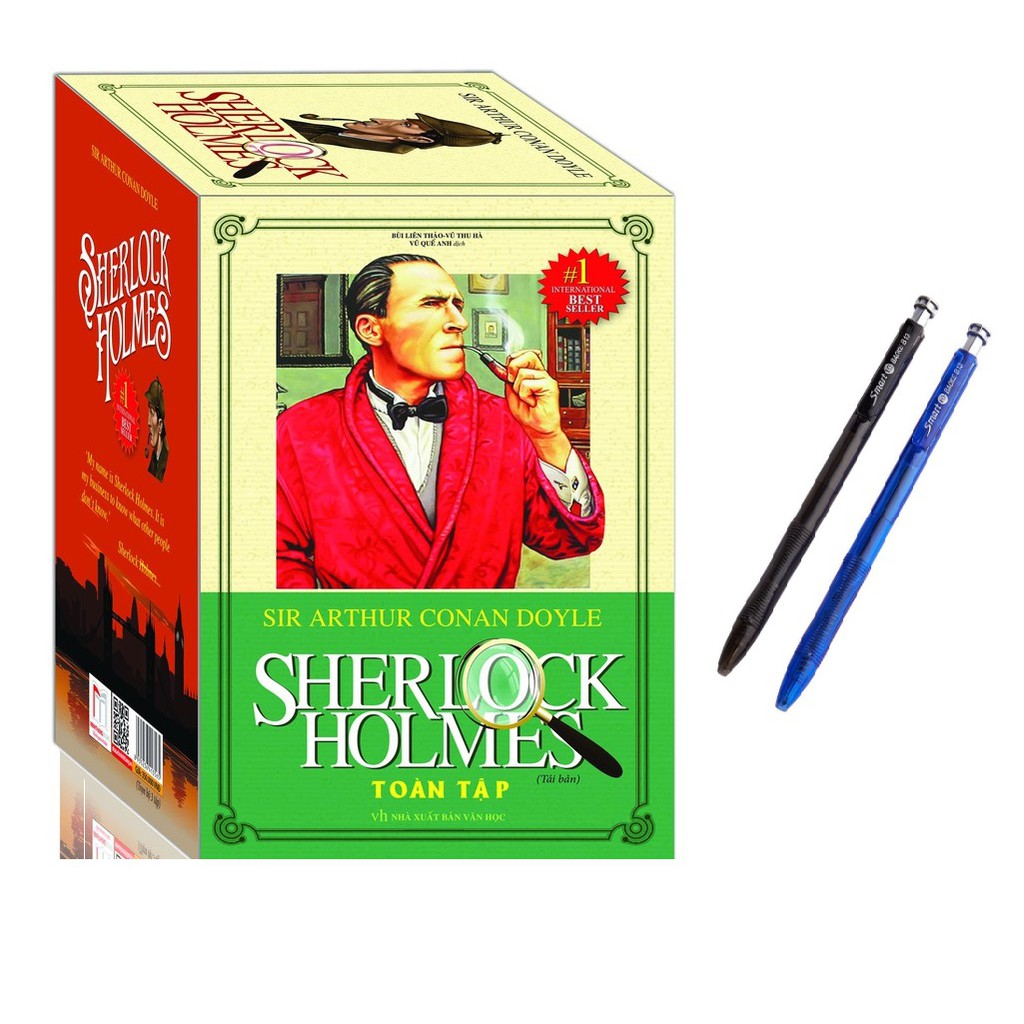 Sách - Sherlock Holmes toàn tập (hộp 3 tập bản mới 2020) Tặng bút