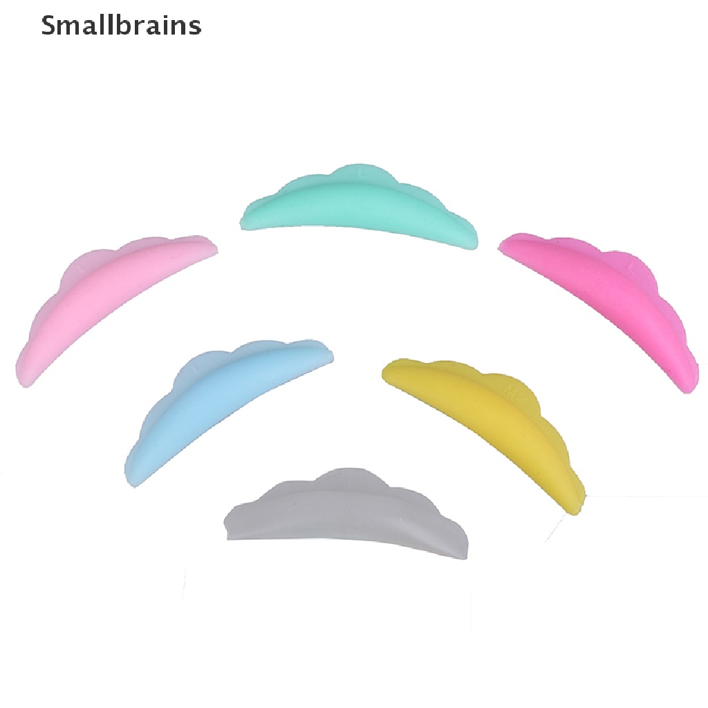 [Hàng mới về] Set 5 cặp đệm uốn cong lông mi bằng silicon nhiều cỡ XS S M L XL