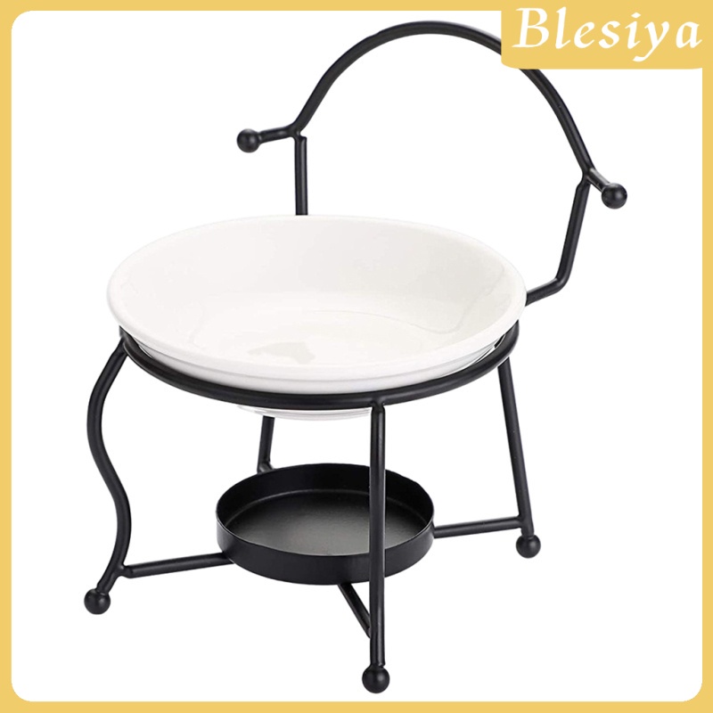 Đèn đốt tinh dầu kiêm nấu chảy sáp hiện đại gốm có giá giữ đèn trà khuếch tán hương thơm cho spa yoga văn phòng nhà cửa