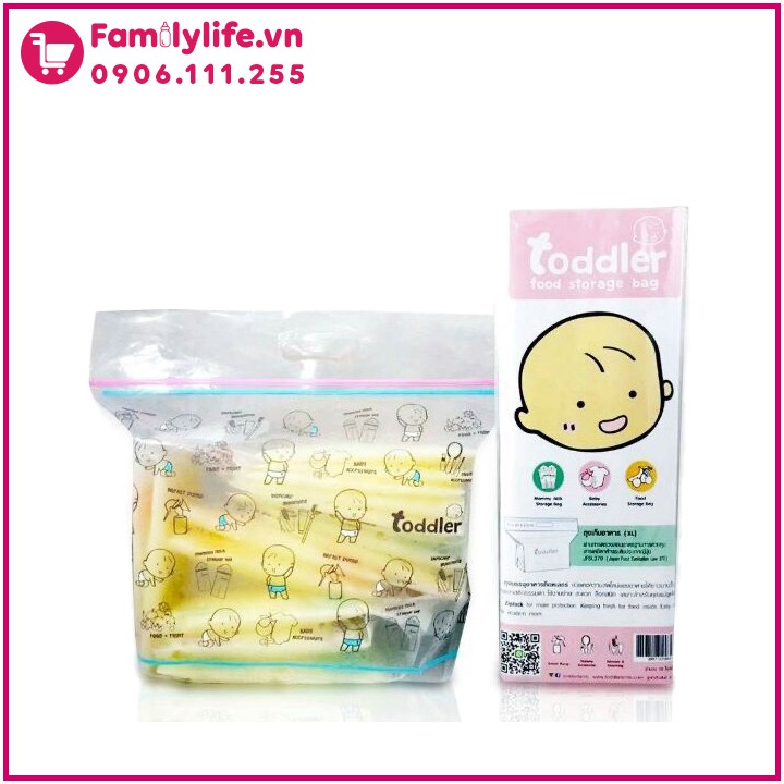 [CHÍNH HÃNG] - Túi Ziplock Toddler Đa Năng ( Đựng Thực Phẩm, Túi Sữa, Quần Áo ...)