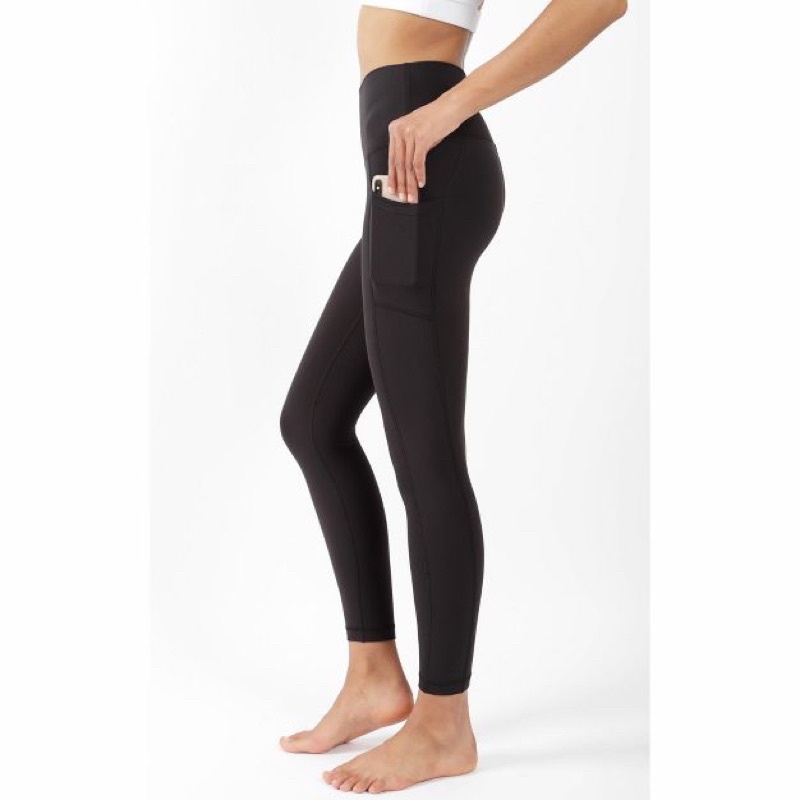 Quần legging nữ co giãn kèm túi bên lưng cao Yogalicious Lux