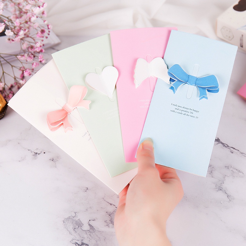 1 Thiệp mời hình đôi cánh 3D dễ thương
