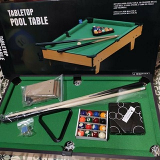 (Hàng sẵn) Đồ chơi bàn Bida mini gỗ Table Pool - Size lớn 69*37*17cm