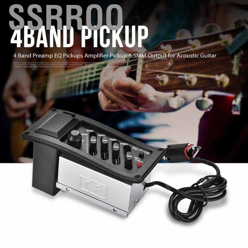 Bộ Ốc Vít Khuếch Đại Âm Thanh Đàn Guitar Ssrro 4 Band Đầu Ra 6.5mm Hb3