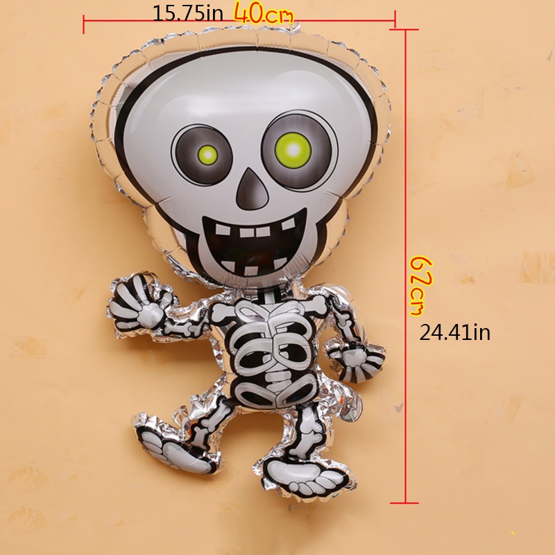 Bong bóng lá nhôm hình hoạt hình xinh xắn trang trí lễ Halloween