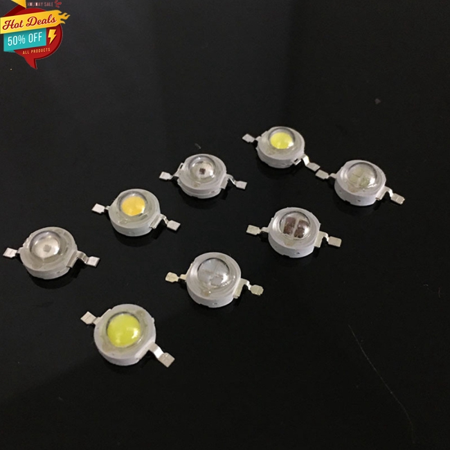 🔥Khuyến mãi ngày lễ🔥 Bộ 10 hạt đèn LED 1W siêu sáng cho bóng đèn chiếu sân vườn/sân khấu/đèn flash