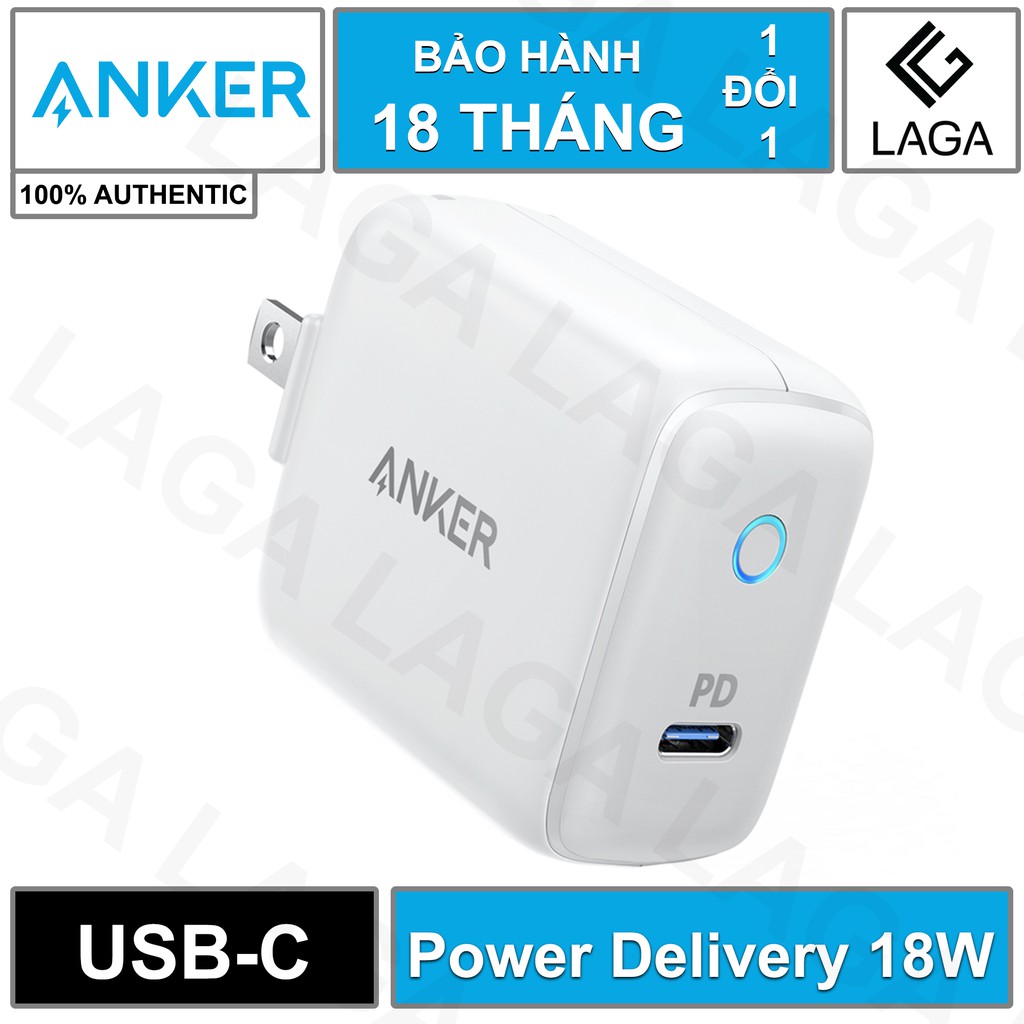 Cốc Sạc ANKER PowerPort PD 1 18W USB Type C Power Delivery - A2019