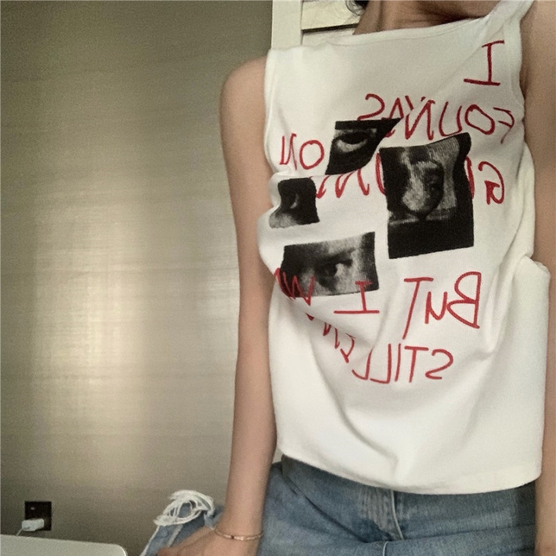 Áo Thun Không Tay Cổ Tròn Thời Trang Dành Cho Nữ