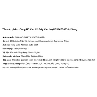 Đồng hồ Nữ Elio ES033-01