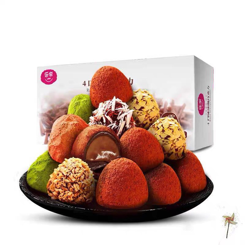 𝑭𝒓𝒆𝒆𝑺𝒉𝒊𝒑 Socola Tươi Truffles Mix 4 Vị Mới - Hộp 200g Tường An Store