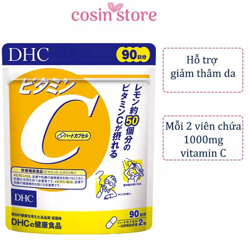 Viên uống DHC bổ sung vitamin C Nhật Bản 180 Viên 90 Ngày Dùng | Thế Giới Skin Care