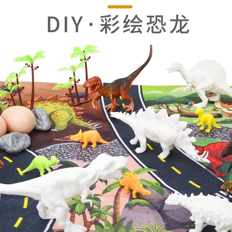 Mới Bộ Đồ Chơi Vẽ Màu Hình Khủng Long Bằng Acrylic Dành Cho Trẻ Em Diy