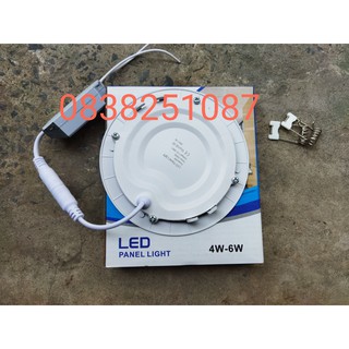 [COMBO] 10 Đèn Led Panel Âm Trần Siêu Mỏng 6w Tròn