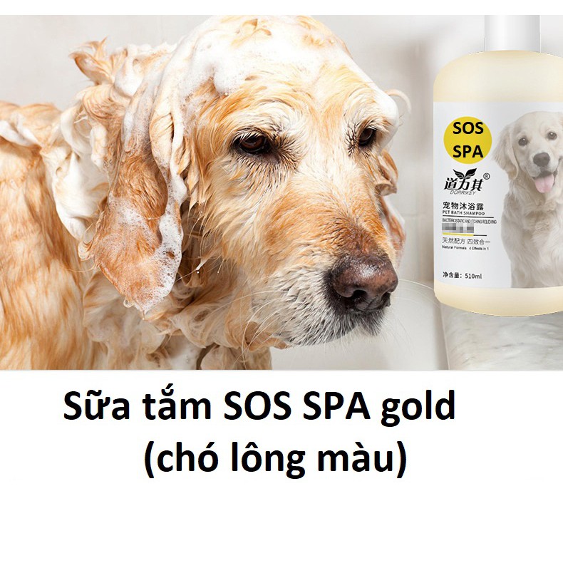 Doremiu- Sữa Tắm SOS cao cấp dành cho chó mèo (nhiều loại) sữa tắm cho thú cưng chống rụng lông Go White tẩy ố