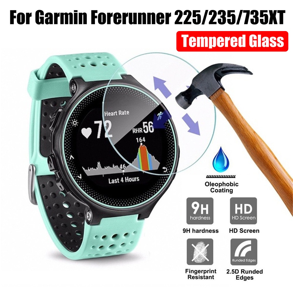 LUCKY Premium For Garmin Forerunner 235 225 735XT Classic Screen Protectors Protective Film New HD Clear 9H Tempered Glass
