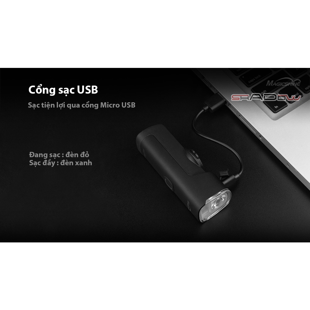 Đèn xe đạp MAGICSHINE ALLTY 1500 độ sáng 1500 lumen chiếu xa 180m pin sạc 21700 sạc Micro USB Phụ Tùng &amp; Phụ Kiện Xe Đạp