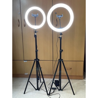 [Ship HT] Đèn LiveStream Size 26cm,33cm - Dành Cho Make Up, Chụp Ảnh Studio (kèm Chân Đỡ + Kẹp Điện Thoại)