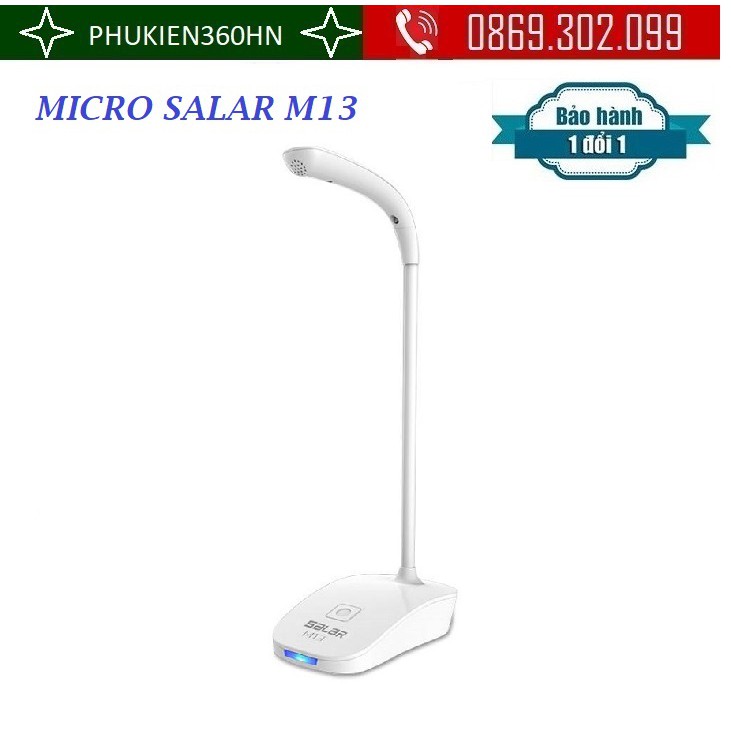 [Mã ELHACE giảm 4% đơn 300K] Micro thu âm sang trọng SALAR M13