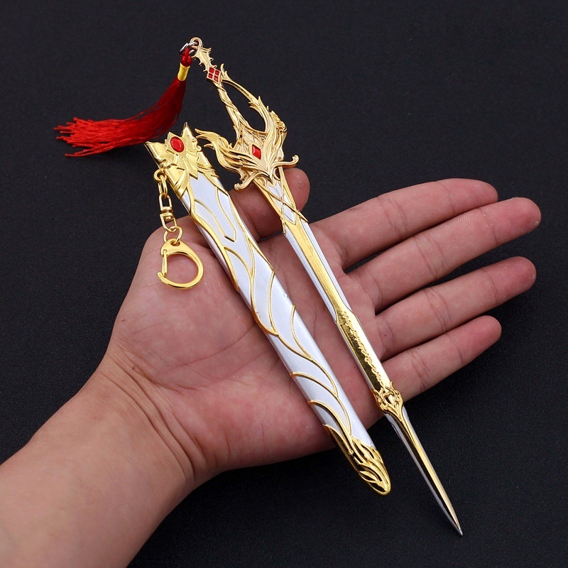 Mô hình kiếm Thiên Sứ Thánh Kiếm trong Đấu La Đại Lục dài 22cm bằng Kim Loại