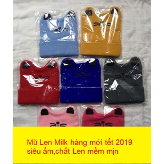 Xả kho_mũ len milk cho bé