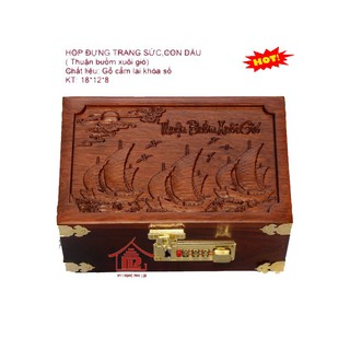 Hộp đựng trang sức con dấu “Thuận buồm xuôi gió” khóa số