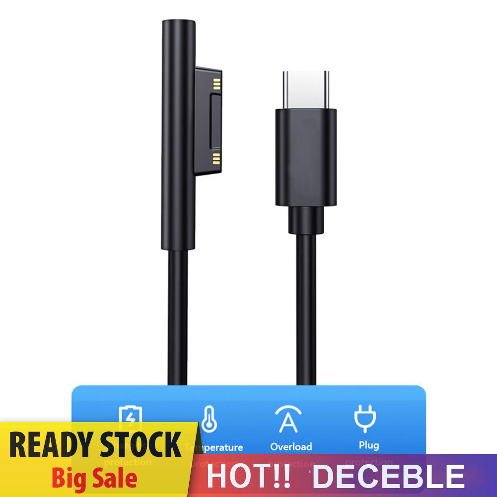 Dây Cáp Sạc Nhanh Usb C Cho Microsoft Surface Pro 7 6 5 4