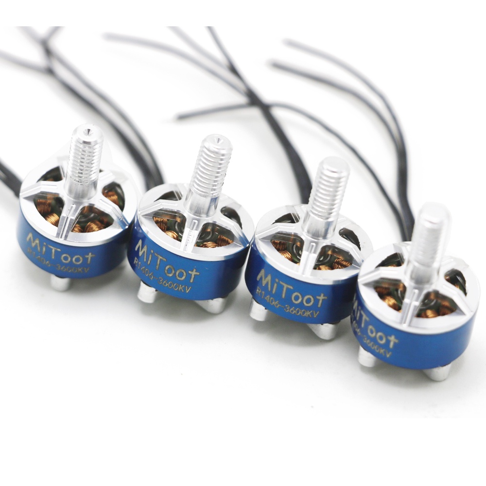 4 Động Cơ Không Chổi Than Mitoot R1406 1406 3600KV 2-4S CW CCW Cho Máy Bay Điều Khiển Từ Xa